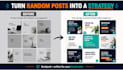 design social media posts with engaging captions