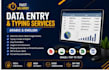 do data entry and typing in arabic and english