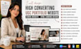 design a high converting ugc portfolio website canva website html landing design