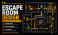 design escape room floor plan puzzle layout