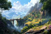 design amazing fantasy landscape