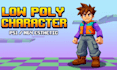 create retro low poly 3d character modeling rigging and animation in n64 ps1 y2k