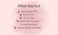 design printable planners, goal planners and to do lists