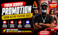 promote your fivem server and grow active players fast