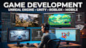 unreal engine mobile game development unity 2d 3d game development roblox game