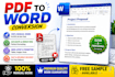 convert scanned PDF to editable word manually with formatting