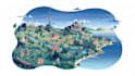 map illustration vector illustration vector map