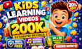 create kids learning videos for youtube channel