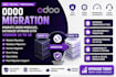 migrate odoo version, upgrade modules and fix database errors