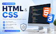 design and build a responsive HTML CSS website