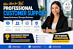 provide professional customer support and live chat service