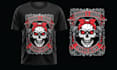make high quality summer skull t shirt logo graphic design