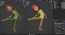 create custom 3d stylized character rigging in blender maya with blendshapes