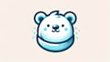 create sweet ice bear head logo for you with my on creativity