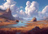 draw a natural landscape and background illustration