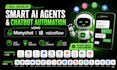develop smart ai agents chatbot automation ai developer using manychat voiceflow