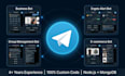 build a custom telegram bot with automation, commands and mongodb