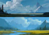design amazing fantasy landscape