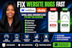 webflow duda speed bug mobile fix checkout error seo issue cart problem fix