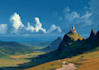 make amazing fantasy environment landscape