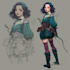 create a digital art, concept art, and nft art