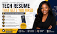 write ats optimized tech resume, software engineer CV, IT resume
