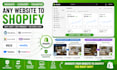 migrate convert wordpress website squarespace joomla wix prestashop to shopify