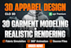 do 3d apparel design 3d garment modeling clothing 3d modeling