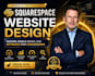 do squarespace website, modern business site,SEO optimized and mobile responsive