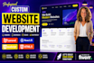 do website development as full stack developer, PHP laravel HTML CSS react