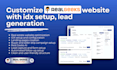 customize real geeks website with idx setup and lead generation, drip automation