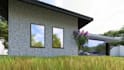 design a modern residential house, 2d plan, 3d renders