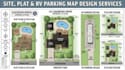render plot plan, plat map, rv parking, site plan and property map design