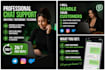 be your professional chat support and customer service agent