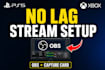 setup ps5 xbox stream with capture card no lag obs setup