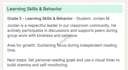 write professional  report card comments for teachers
