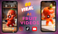 create an ai talking fruit ,ai dancing fruit video ai funny fruit video