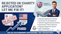 fix rejected UK charity cio cic and 501c3 nonprofit applications