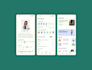 design a clean mobile app UI for ios or android in figma
