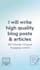 do write blog posts and articles
