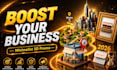 create clean minimalist 3d business promo animation