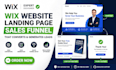create high converting wixwebsite landing page sales funnel for lead generation