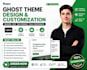 design ghost theme ghost template ghost website design customaization