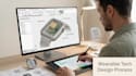 develop smart led wearable hardware with solar charging and ultra low power