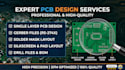 create gerber files, single layer pcb, solder mask and pad layout