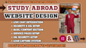 study abroad website, education consultant website, student visa website