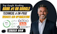 do website SEO optimization for showit, odoo, duda, wordpress or wix on google