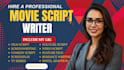 write movie script,screenplay, features film script, tv series, script writing