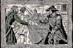 make a medieval woodcut style illustration