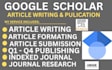 backdate,  write and publish reserch article in google scholar indexed journal